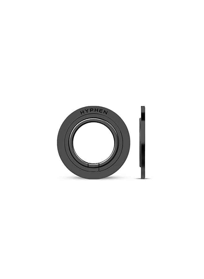 PROMASS Magnetic Phone Ring Holder and Stand | 360 Degrees Rotatable, Used as a Ring or Kickstand, Universally Compatible with MagSafe and Non-MagSafe phones- Black  - Image 2
