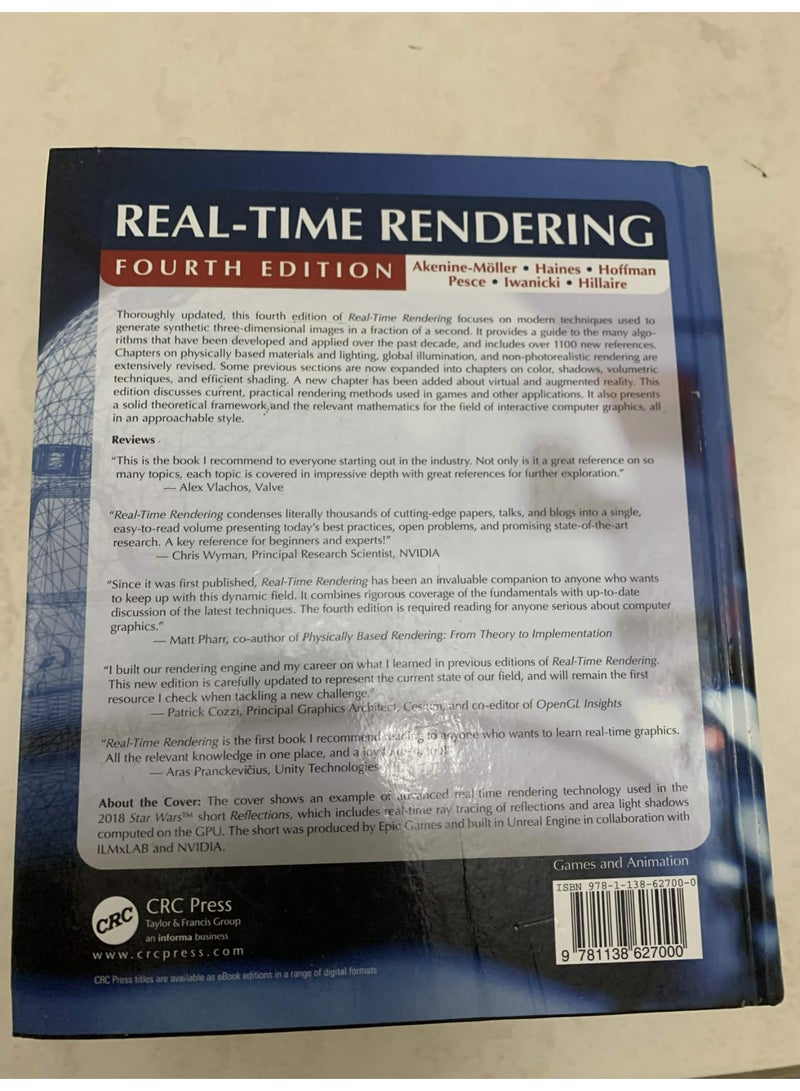 كتاب Real-Time Rendering الإصدار الرابع 2019 غلاف مقوى بواسطة إريك هينز - Image 3