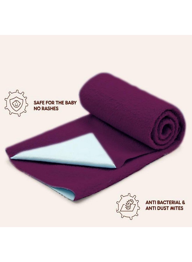 AVI Baby Dry Sheet Extra Absorbent Waterproof Baby Bed Protecting Mat Purple(Large 101X139Cm) - Image 2