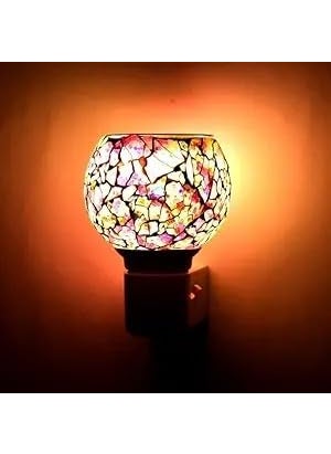DS ENTERPRISE DS ENTERPRISE Ceramic Kapur Dani Electrical Camphor DiffuserHome Fragrance Aroma Glass Kapoor Dani Essential Oil Diffuser Burner Night Lamp2069Cruizy  - Image 4