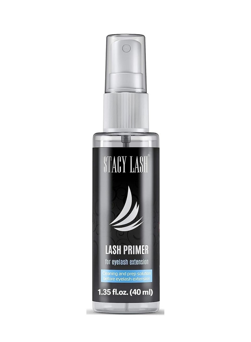Stacy Lash Eyelash Extension Primer/Cleanser (1.35fl.oz/40ml) Stacy Lash/Protein Oil Remover/Increase Adhesive Bonding Power Retention/Pretreatment for Individual Semi Permanent Extensions Glue Supplies  - Image 1
