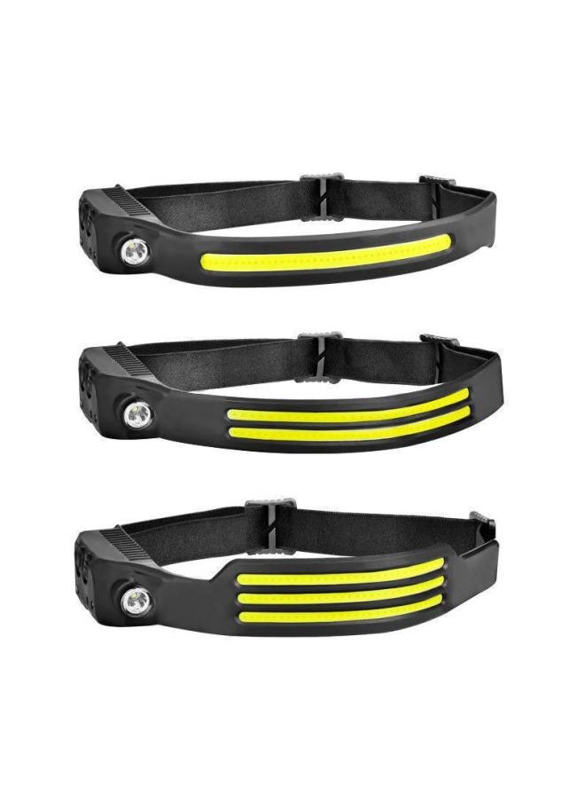 Generic Wave Induction COB Headlights Outdoor Cycling Lights USB Charging Night Running Lights LED Bright Headlights-Color:cob Wave Induction Headlamp 600 MA  - Image 2