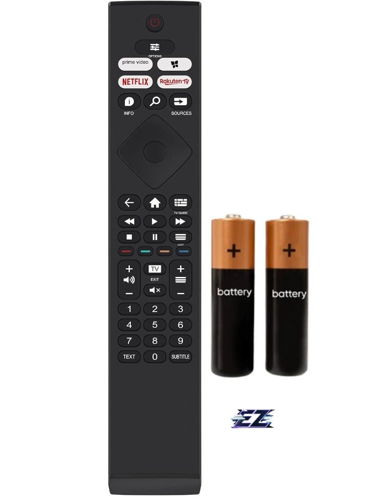 ELTRAZONE Replacement Remote Control 398GR10BEPHN0047BC BRC0984505/01 for Philips LED TV – Includes Battery - Image 1