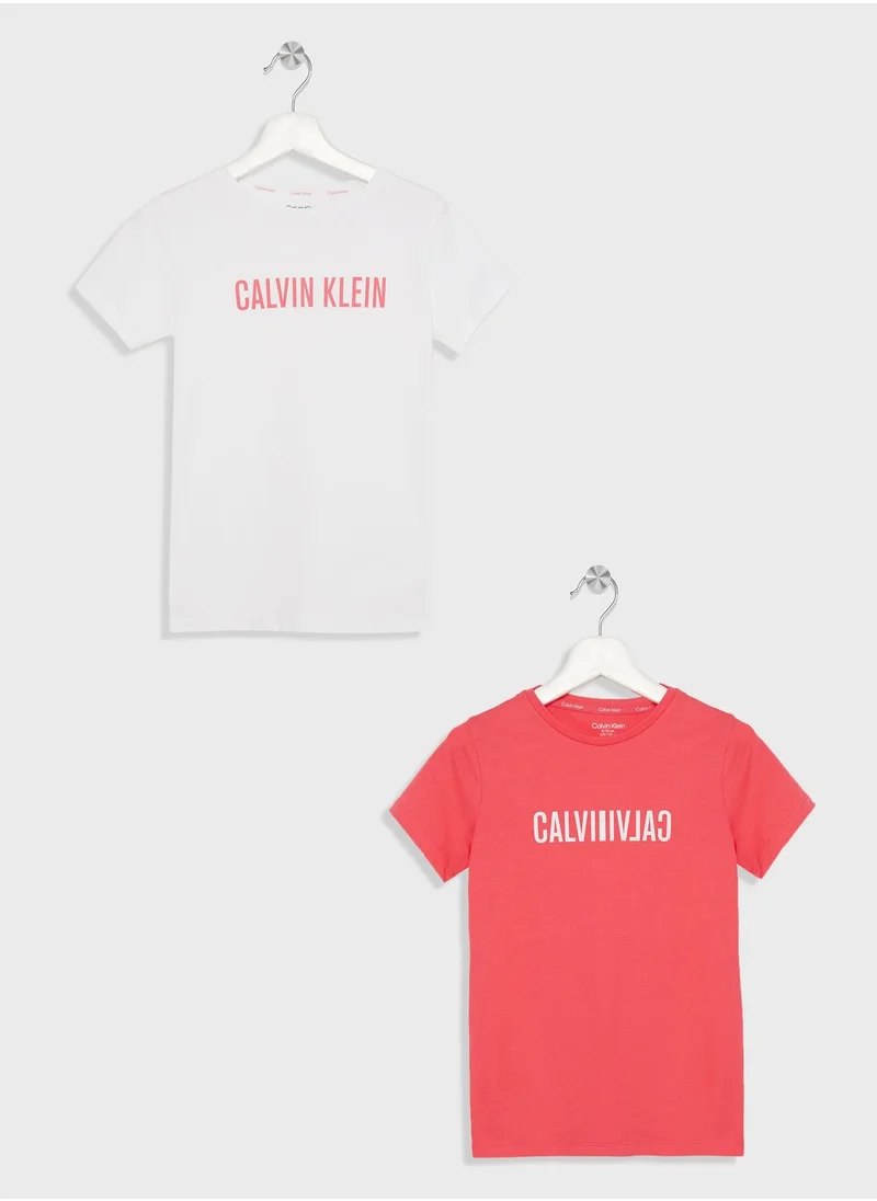 CALVIN KLEIN Kids 2 Pack Assorted T-Shirt