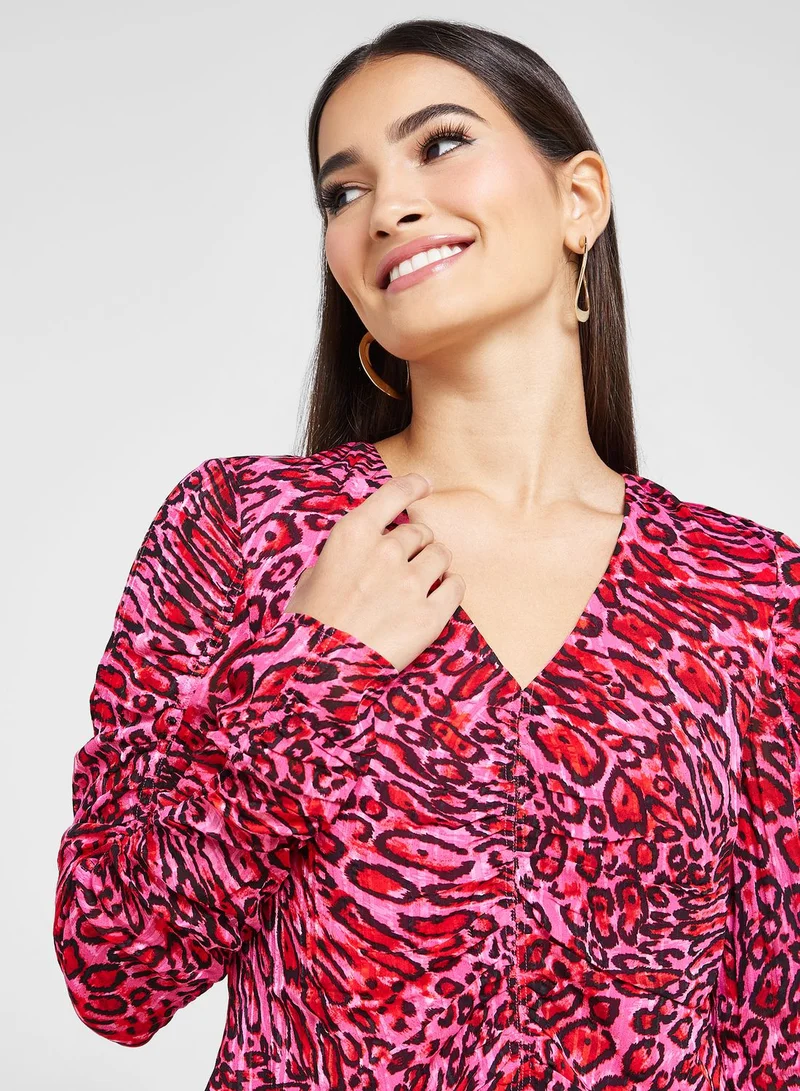WHISTLES Leopard Print Top