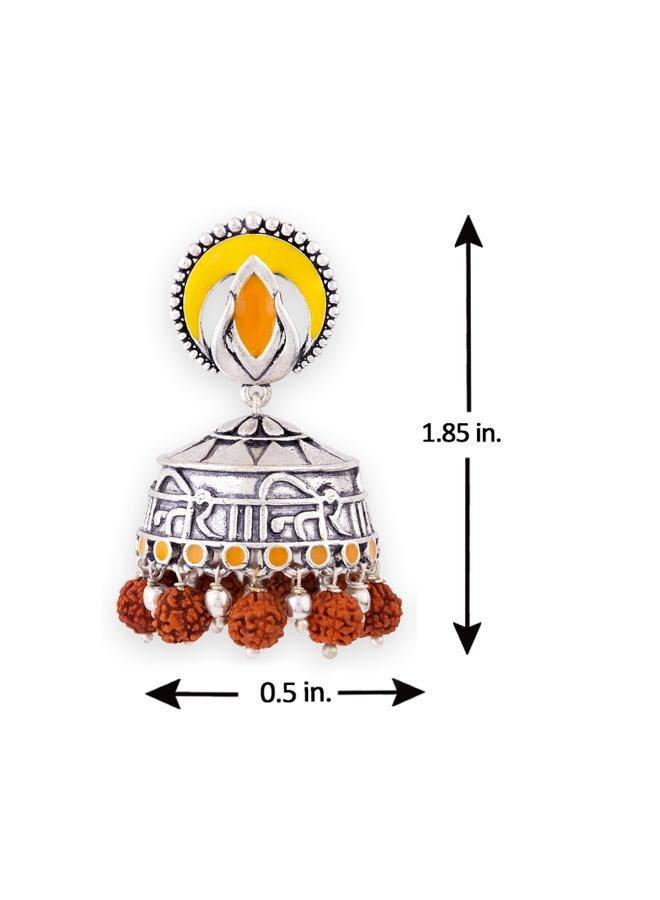 VOYLLA Aham Brahmasmi Shanti Jhumka Earrings - Image 5