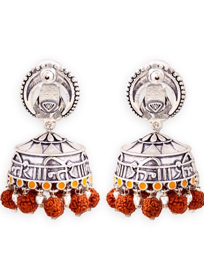 VOYLLA Aham Brahmasmi Shanti Jhumka Earrings - Image 4