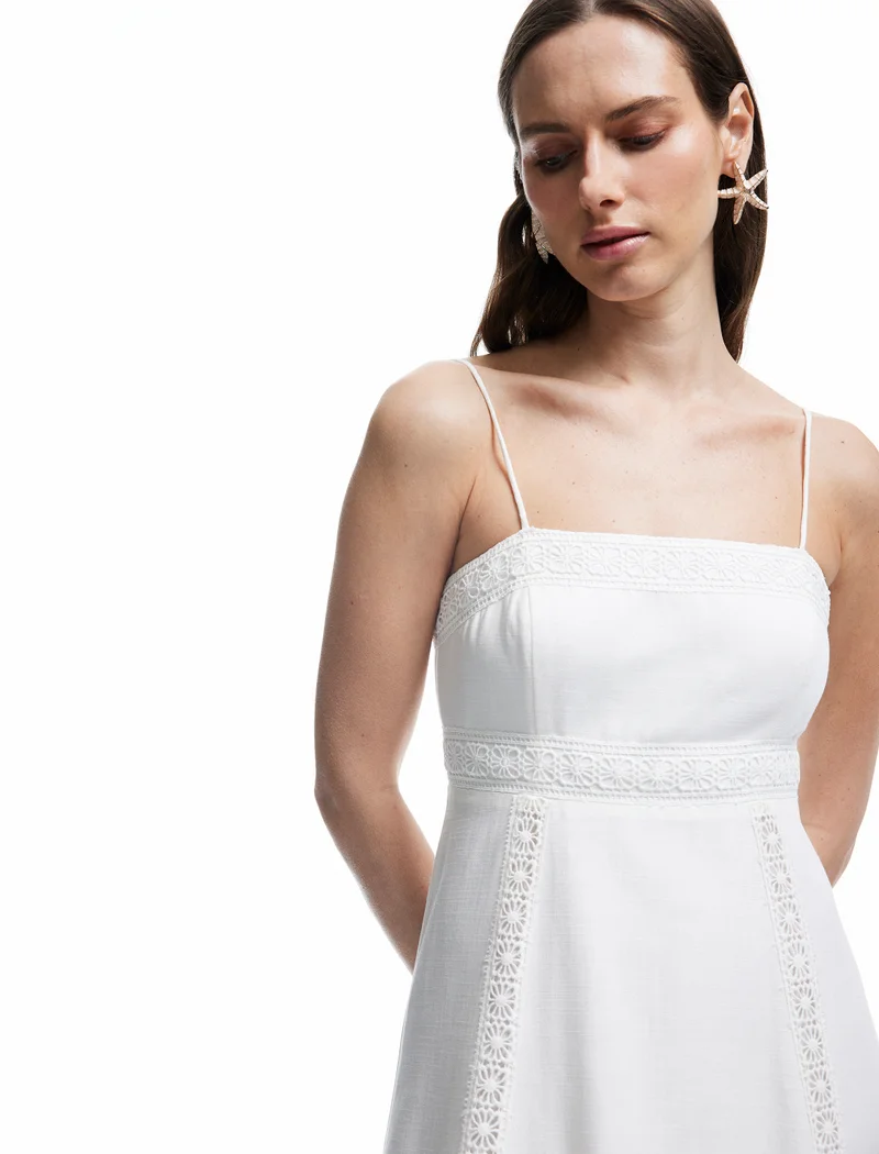 كوتون Maxi Strappy Dress