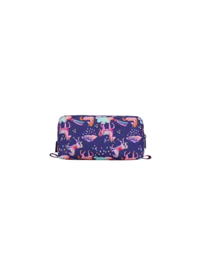 CUBS Shiny Fabric Navy Pencil Case  - Image 2
