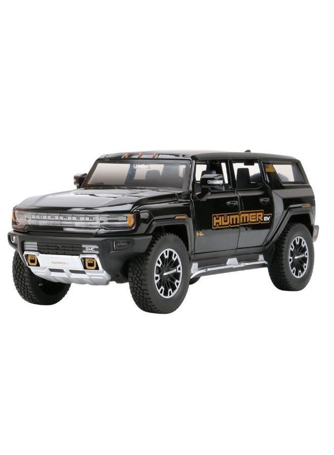 XHD 1:24 Scale Simulation of Hummer Off-Road Diecast Model Car – Rugged SUV with Detailed Interior & Opening Doors - Image 5