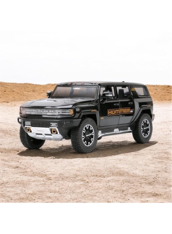 XHD 1:24 Scale Simulation of Hummer Off-Road Diecast Model Car – Rugged SUV with Detailed Interior & Opening Doors - Image 4