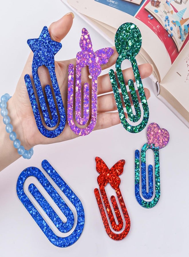 BdelrinQue Paper Clip Bookmark Moulds for Crafting,Resin Bookmark Moulds, White Mould for Art, DIY Bookmark Making Kit for Craft Enthusiasts and Students - Image 2
