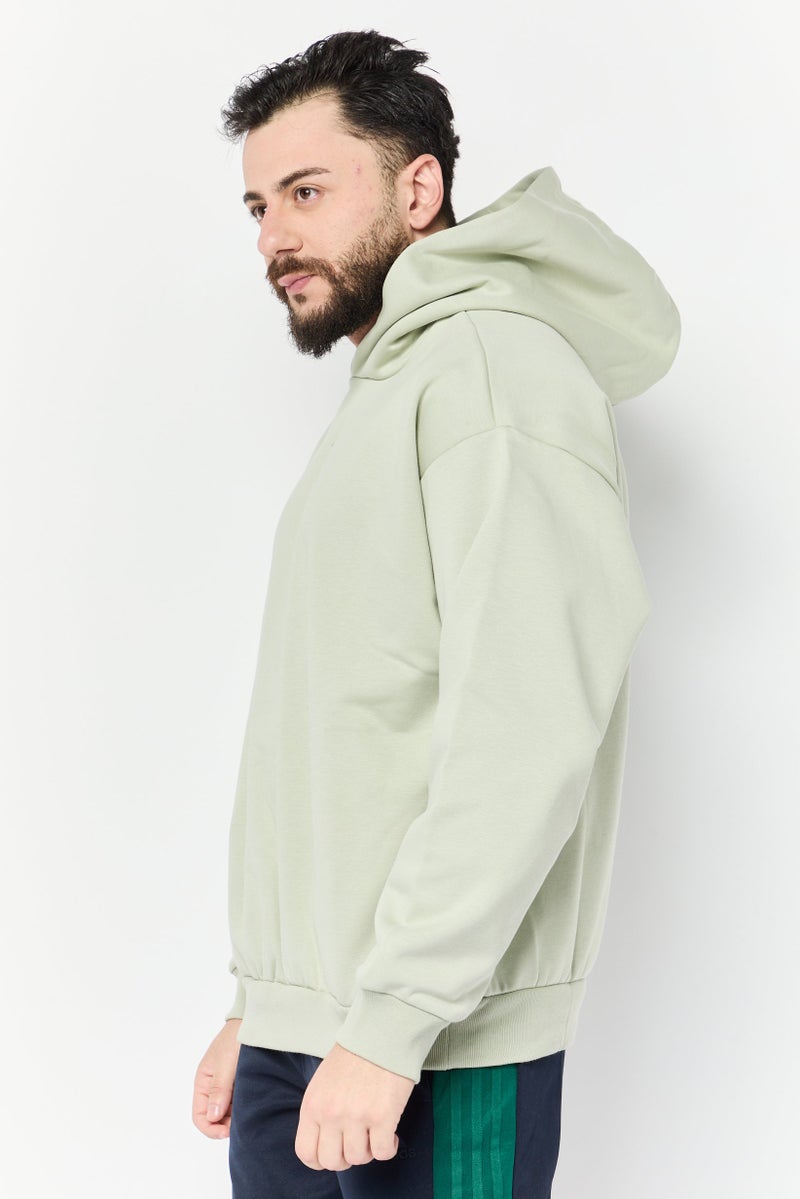 Adidas Men Sportswear Fit Long Sleeves Basketball Hoodie, Sage - Image 3