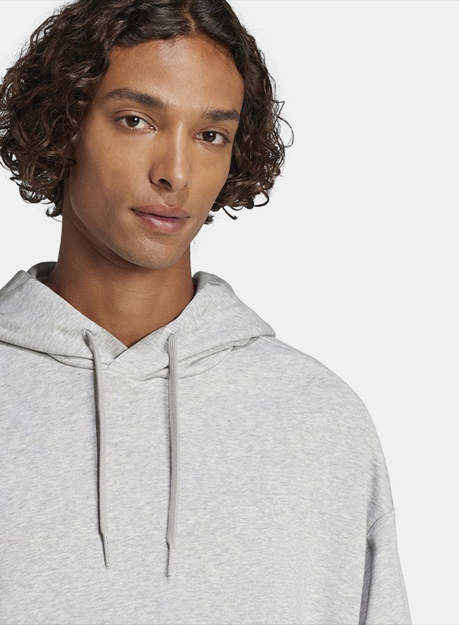 Adidas Essentials Loose-Fit 3 Bar Logo French Terry Hoodie - Image 5