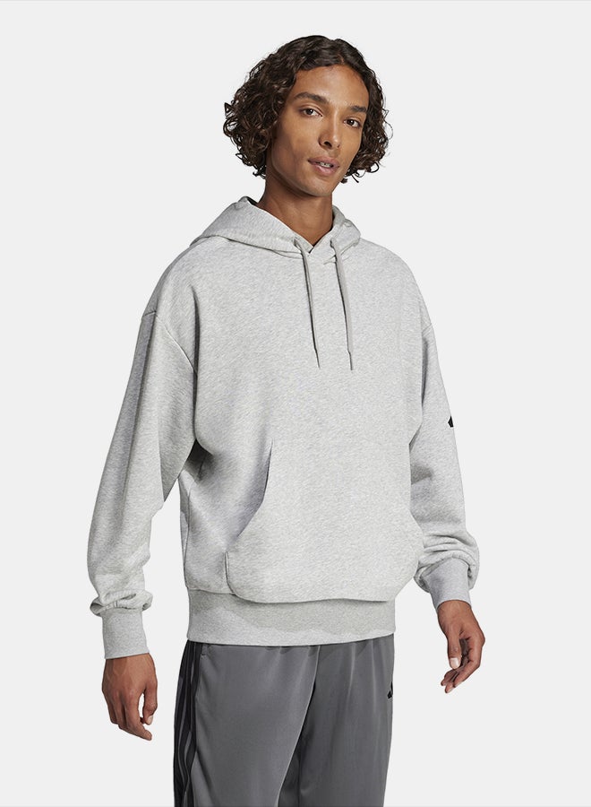 Adidas Essentials Loose-Fit 3 Bar Logo French Terry Hoodie - Image 3