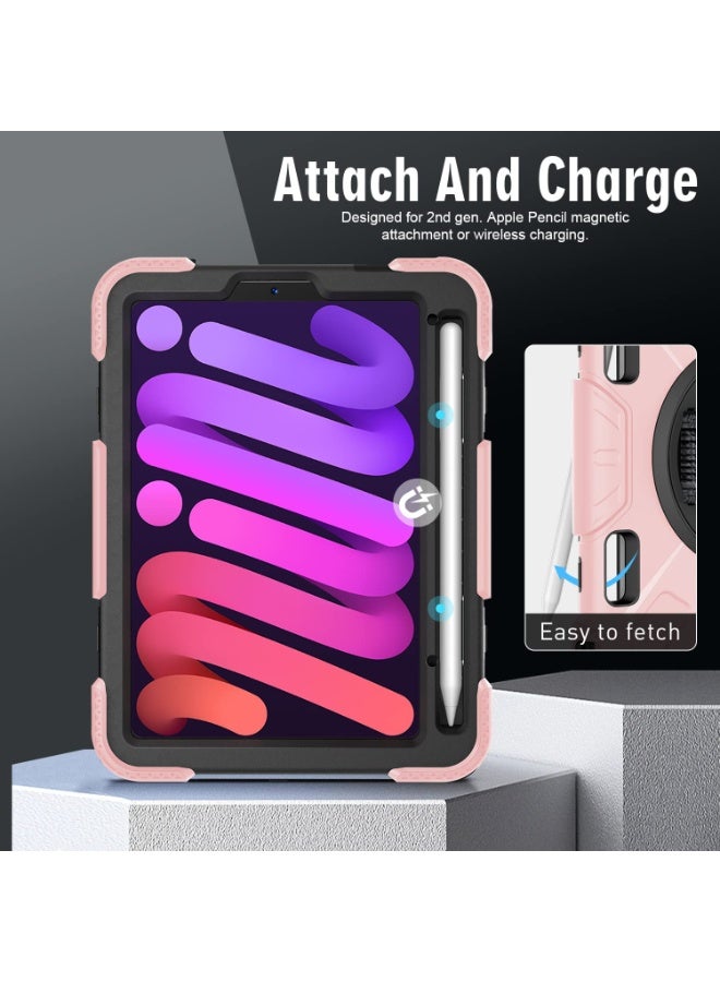 iPad Mini 7th Gen 2024 Case (7th Generation, 8.3 Inch), Heavy Duty Shockproof 3-Layer Structure Case with 【Built in Stand】, Protective Cover for iPad Mini 7 - Image 2