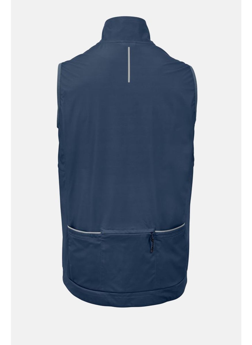 Tchibo Men Mock Neck Full Zip Sweatshirt, Indigo  - Image 3