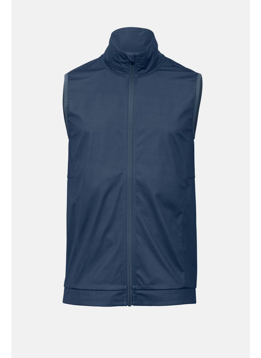 Tchibo Men Mock Neck Full Zip Sweatshirt, Indigo  - Image 2