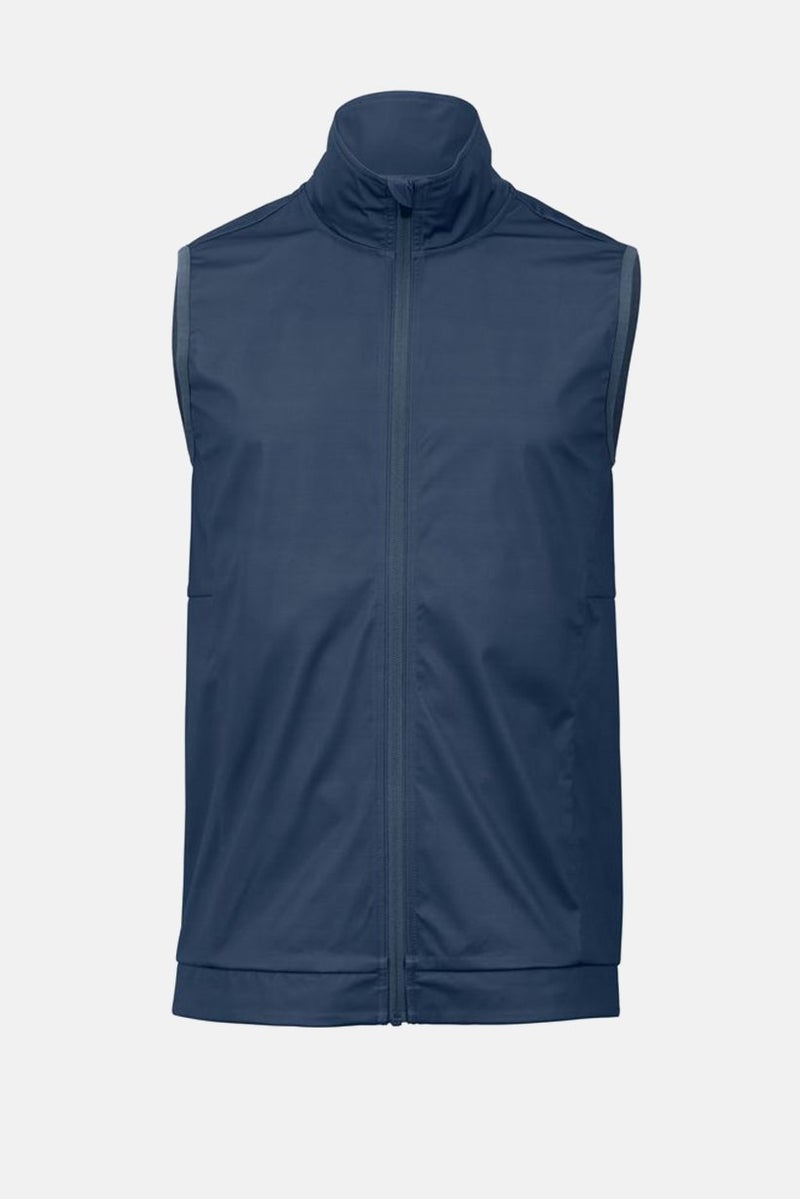 Tchibo سويت شيرت للرجال بقلنسوة مزيفة بسحاب كامل، أزرق غامق - Image 2