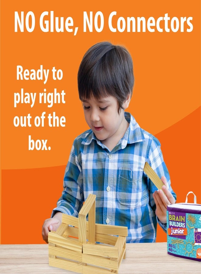 Mindware مجموعة ألعاب بناء العقول KEVA Junior من MindWare - Image 4