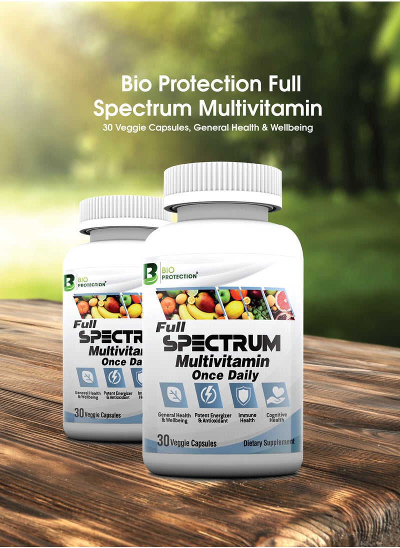 Full Spectrum Multivitamin Daily Essential Vitamins And Minerals 30 Veggie Capsules