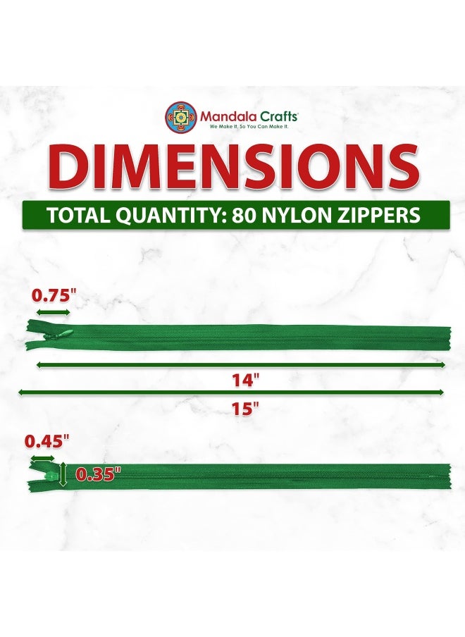 Mandala Crafts Nylon Invisible Zipper For Sewing 14 Inch Bulk Hidden Zipper Supplies In 20 Assorted Colors By  - Image 4