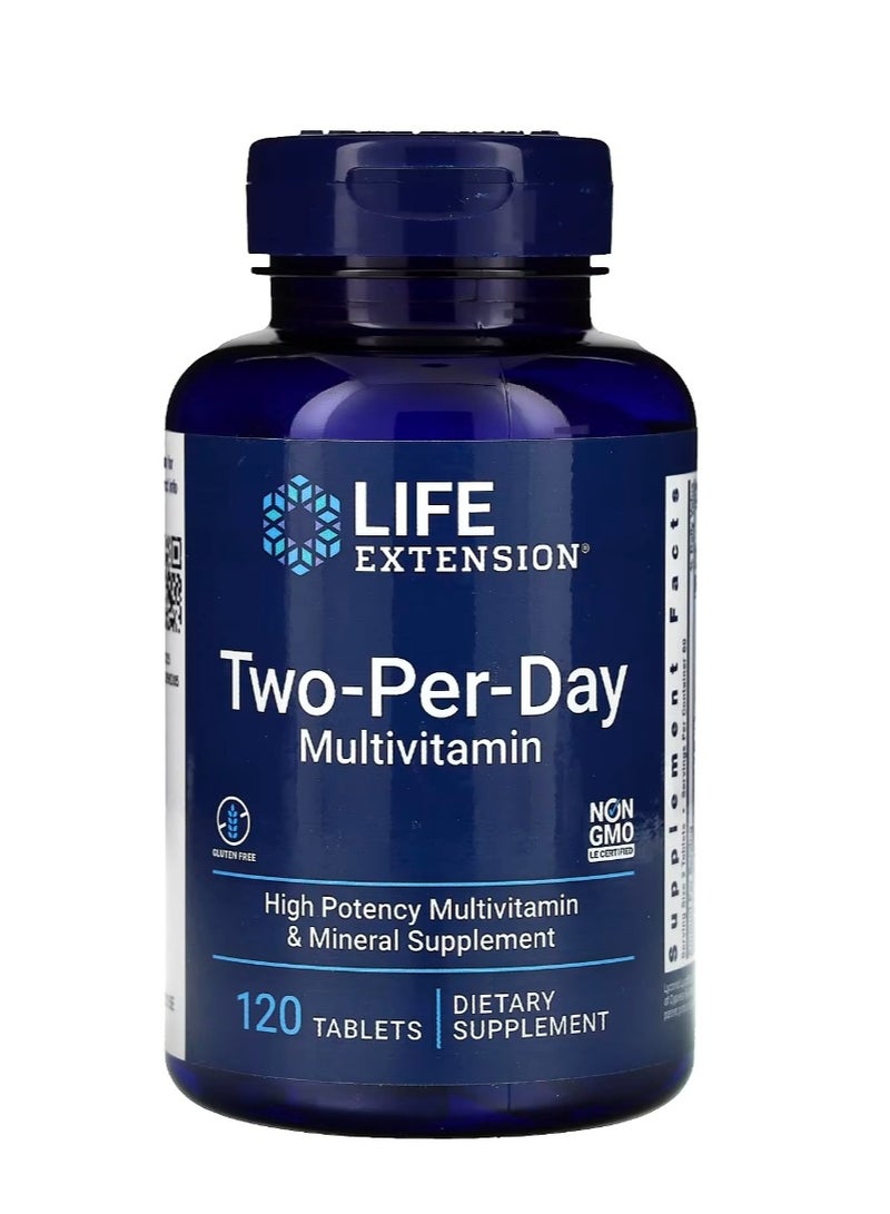Life Extension Two-Per-Day Multivitamin 120 Tablets - Image 1