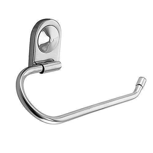 Klaxon Armano Stainless Steel Towel Ring (Silver, Chrome Finish) - Image 1