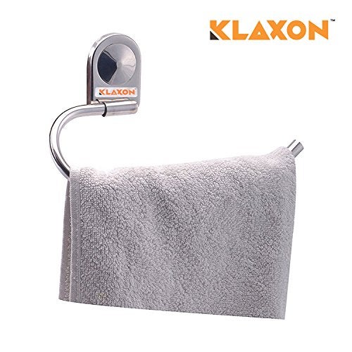 Klaxon Armano Stainless Steel Towel Ring (Silver, Chrome Finish) - Image 4
