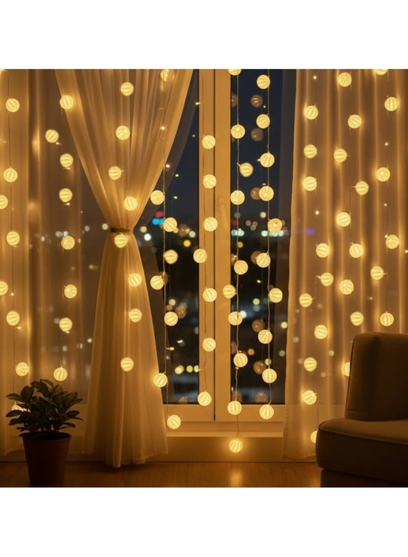 zayo LED Curtain Light  Warm White 3 x 1 Meter - Image 1