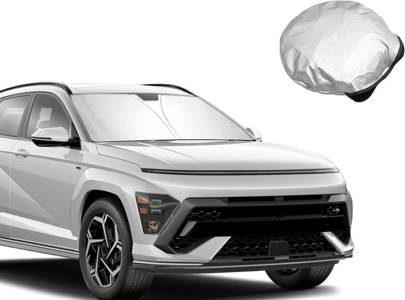 BSTW Car Sun Shade for Hyundai Kona SX2 (2024-2025) - Foldable Windscreen Cover with Heat Insulation & UV Protection - Image 1