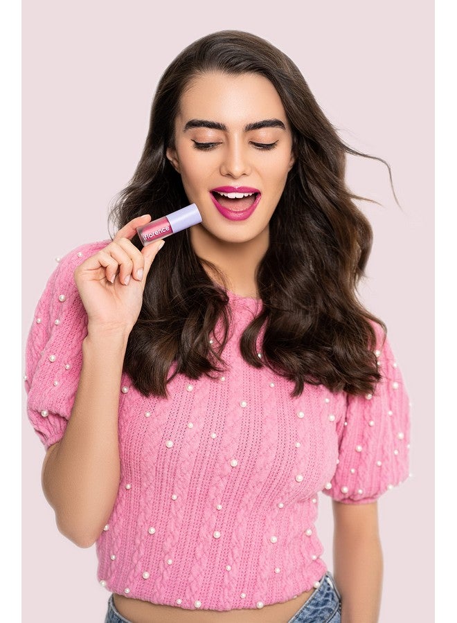 florence by mills Be A Vip Velvet Liquid Lipstick, Obsessed (Deep Fuchsia), 0.13 Oz/ 3.8G - Image 4