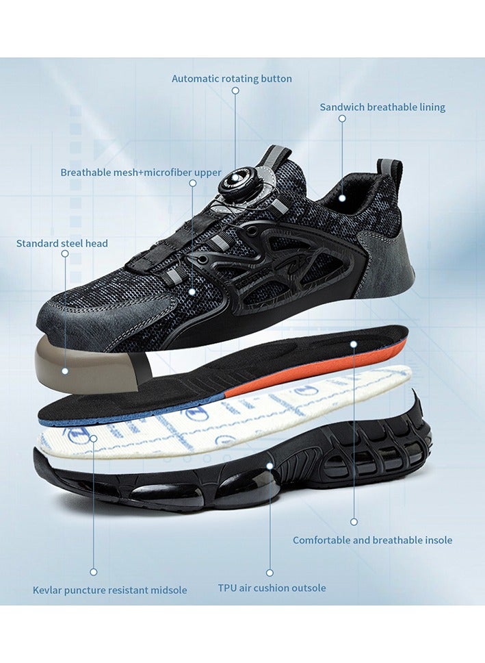 Sports shoes, safety boots, breathable and puncture-resistant work shoes suitable for sports, mountaineering and construction sites - Image 3