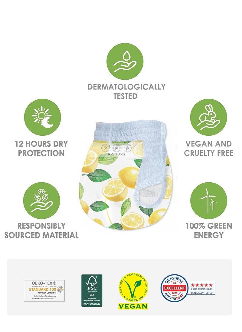 PureBorn - PureBorn Baby Dry Pull Up Diapers/Nappy Pants Suitable for Babies |Size -4 |Single Pack|22 Pieces|Superior Upto 12 Hours Day & Night Protection|Dermatologically tested|Super Soft|Skin Friendly - Image 1