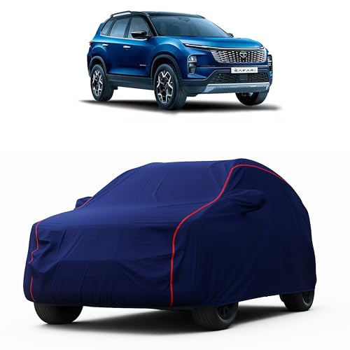 MADAFIYA Heavy-Duty Car Cover for Compatible with Tata Safari (2022 to 2025 All Models) Deluxe Car Protection Cover – Waterproof & UV-Resistant All-Season Exterior Protection - Image 1