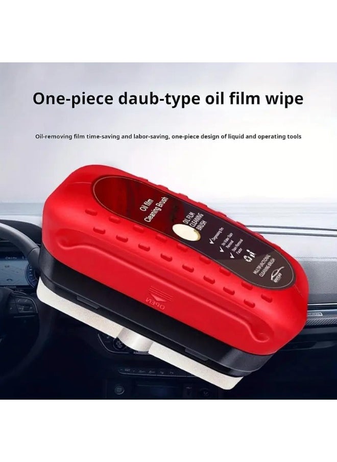 Generic Automotive Oil Film Cleaning Brush with Reusable Foam Sprayer, Upgraded Anti Fog Glass Cleaning Board, Glass Oil Film Remover for Car Windows & Windshields, Versatile Car Glass Cleaner Brush  - Image 3
