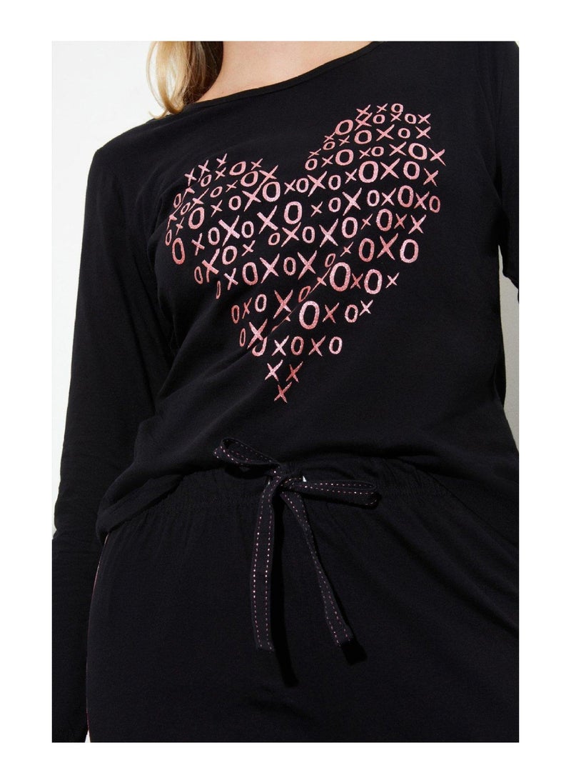 DOROTHY PERKINS - Heart T-Shirt And Trouser Pyjama Set - Image 1