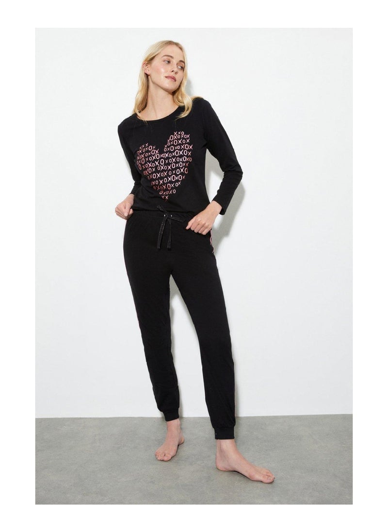 DOROTHY PERKINS - Heart T-Shirt And Trouser Pyjama Set - Image 1