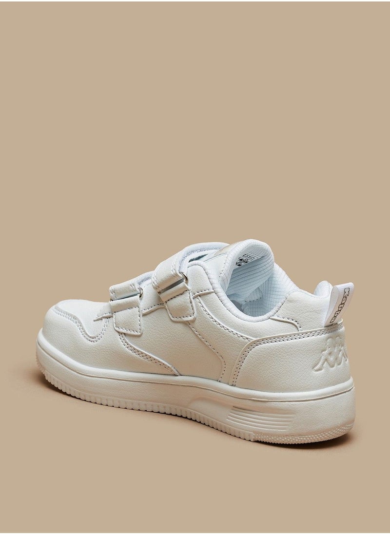 Kappa Boys Textured Sneakers with Hook and Loop Closure  - Image 2