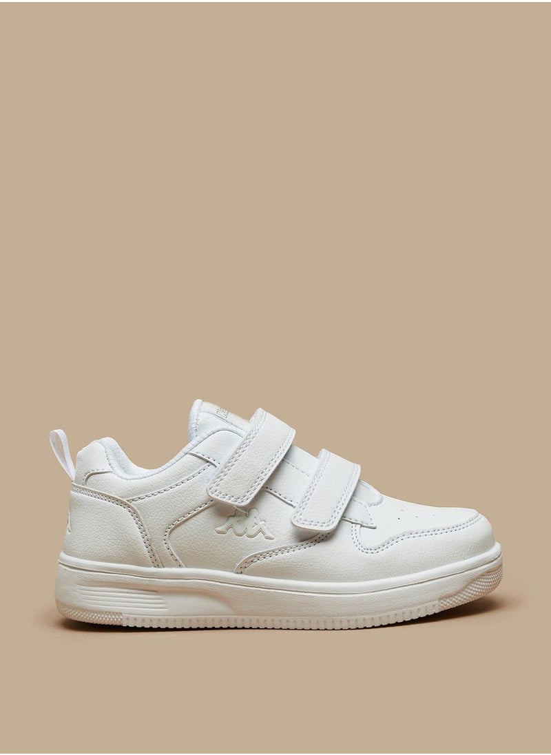 Kappa Boys Textured Sneakers with Hook and Loop Closure  - Image 3