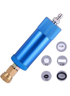 Creation Core High Pressure PCP Hand Pump Air Filter Water-Oil Sparator with Female and Male Quick Connect for High Pressure Air Compressor Pump 30Mpa Blue  - Image 1