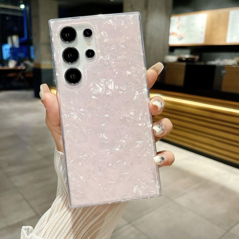 PANDACAMEL Compatible with iPhone 15 Plus Case, Pink Marble Pattern, Unique Stone Design, Shockproof, Slim Fit, Hard PC, Girls Women Teens Cover - Image 3
