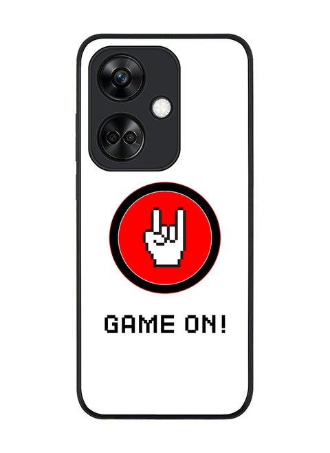 Rugged Black Edge case for OnePlus Nord CE3 Custom Slim fit Flexible Anti Drop Thin Phone Case Cover - Game On