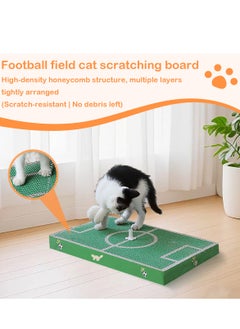 hilimse Football Field Design Cat Scratching Board Cardboard Cat Scratch Pad with Scratch Textures Design Durable Cat Scratching Pad  - Image 2