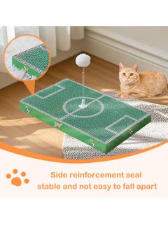 hilimse Football Field Design Cat Scratching Board Cardboard Cat Scratch Pad with Scratch Textures Design Durable Cat Scratching Pad  - Image 3