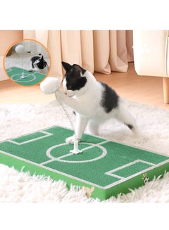 hilimse Football Field Design Cat Scratching Board Cardboard Cat Scratch Pad with Scratch Textures Design Durable Cat Scratching Pad  - Image 1