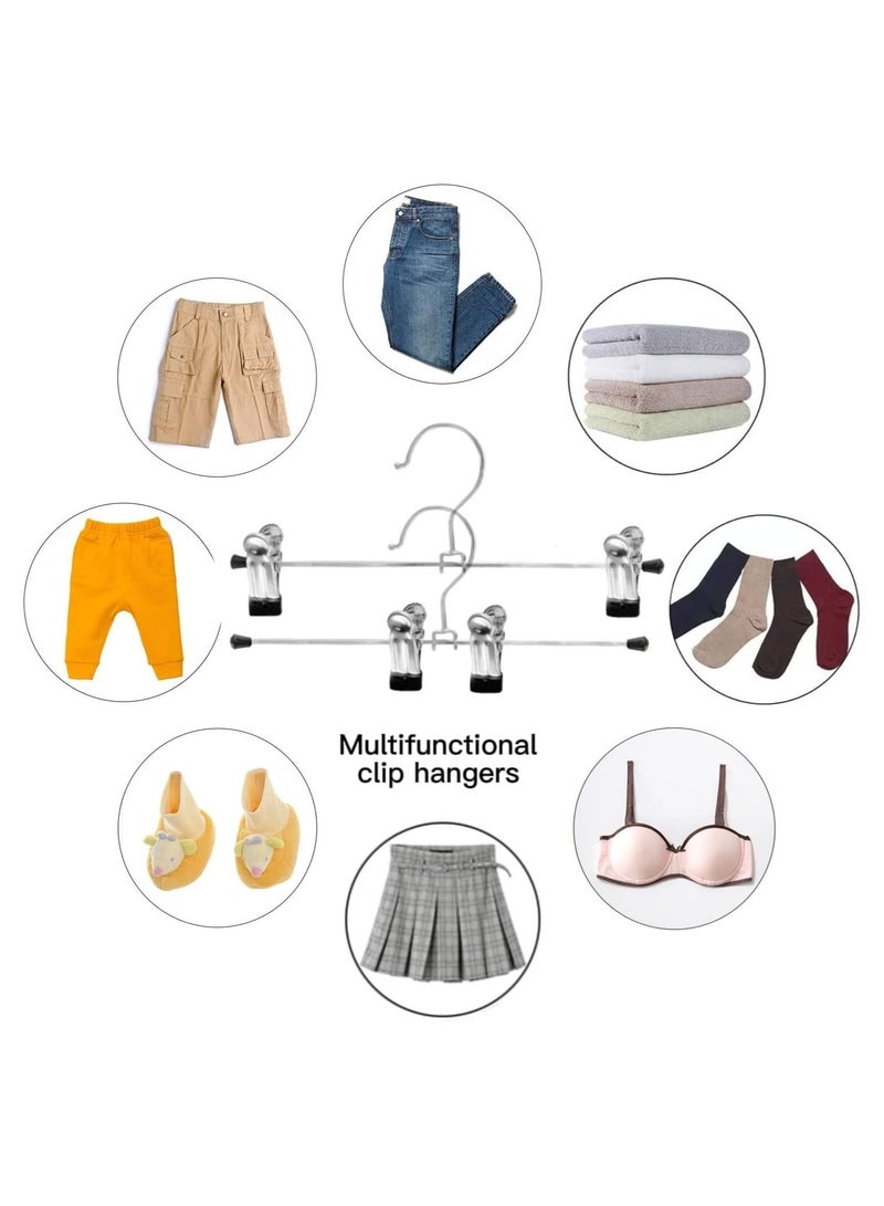 أكسنتشر 100-شماعات قابلة للتعديل مانعة للانزلاق مع مشبك أسود / فضي 30 سم - Image 5