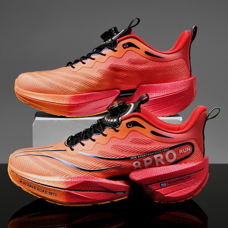 Rotating Button Running Shoes Parent-Child Red Rabbit 8PRO Carbon Plate Real Explosive Soft Bottom sneaker Super Light Torre Shoes for Boys Flint