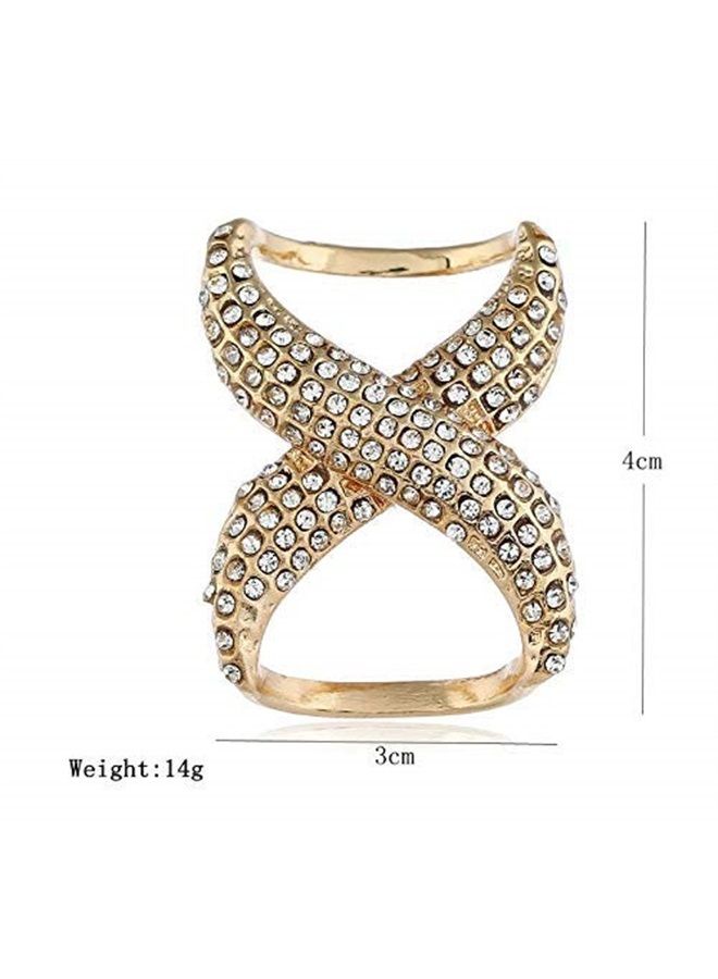 esowemsn 2pcs Gold and Silver Alloy Rhinestone Inlayed Scarves Buckle Simple Fashion Scarf Clip Neckerchief Garments T-Shirt Knotting Clasp Ring Silk Scarf Holder Decoration Accessories for Girls Lady Women - Image 3