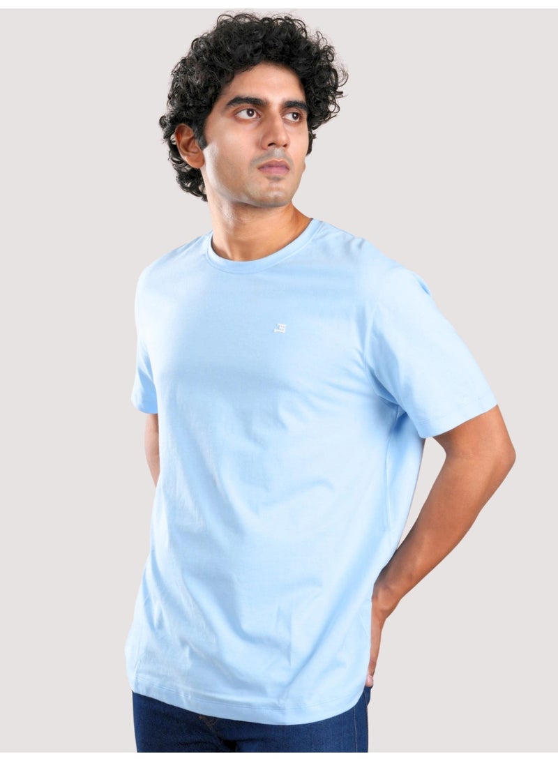 ROAR FOR GOOD Men's Oversized Solid T-Shirt | Relaxed Fit Round Neck Half Sleeve Casual Tee | Soft Cotton Blend Everyday Wear T-Shirt - Image 1